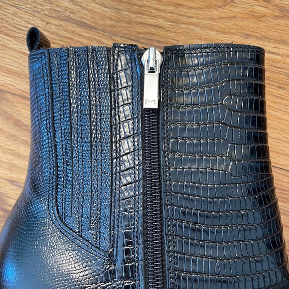 Marc Fisher Mariel Heeled Western Ankle Boots | Women's Size 11 - Picture 5 of 11